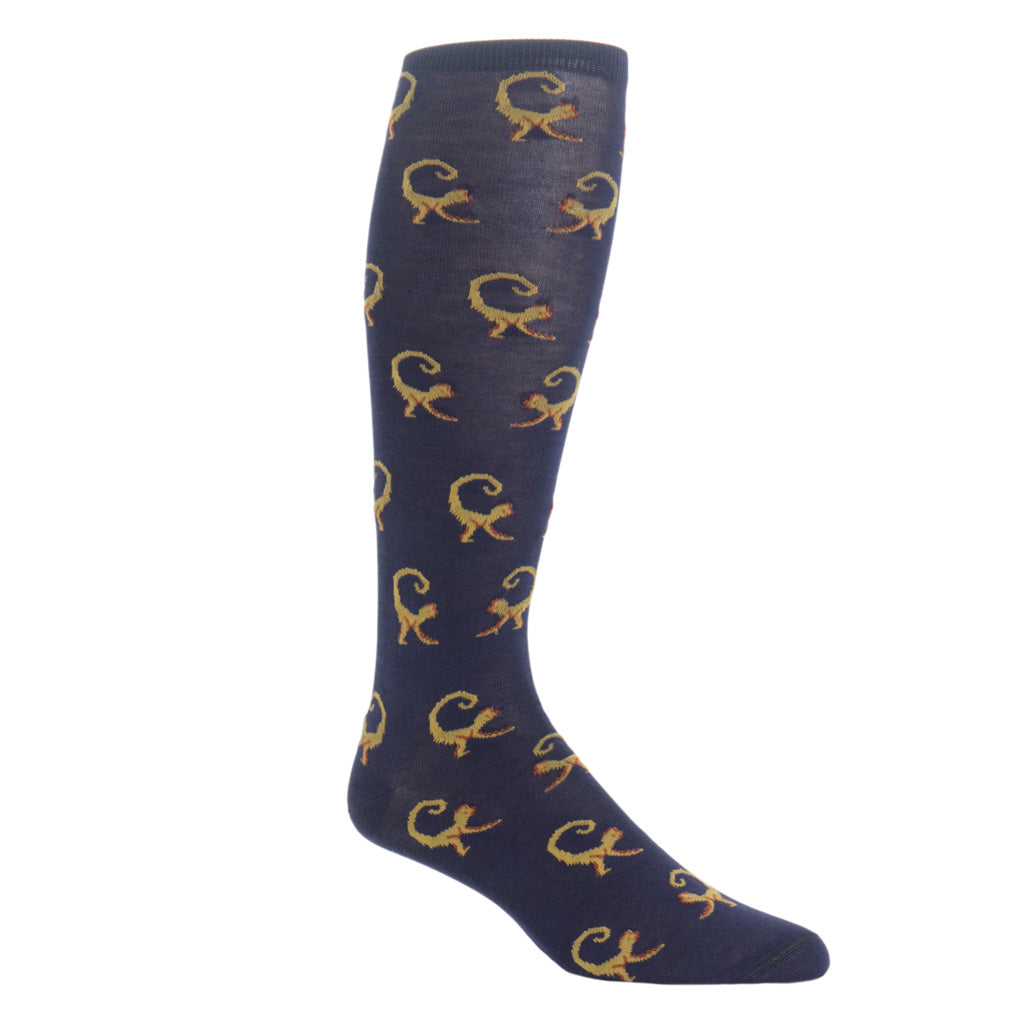 Over-The-Calf-Cotton-Monkey-Sock