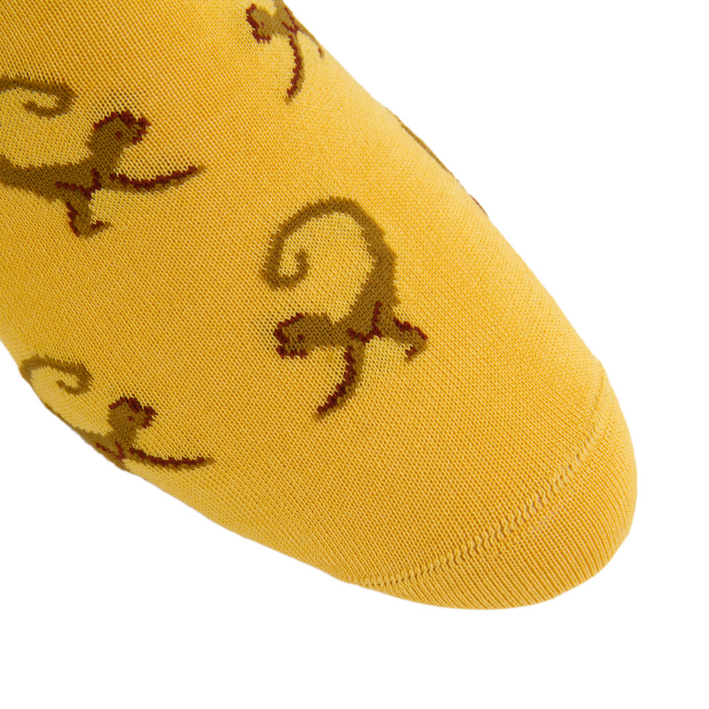 Yolk-Gold-Brown-Cotton-Sock