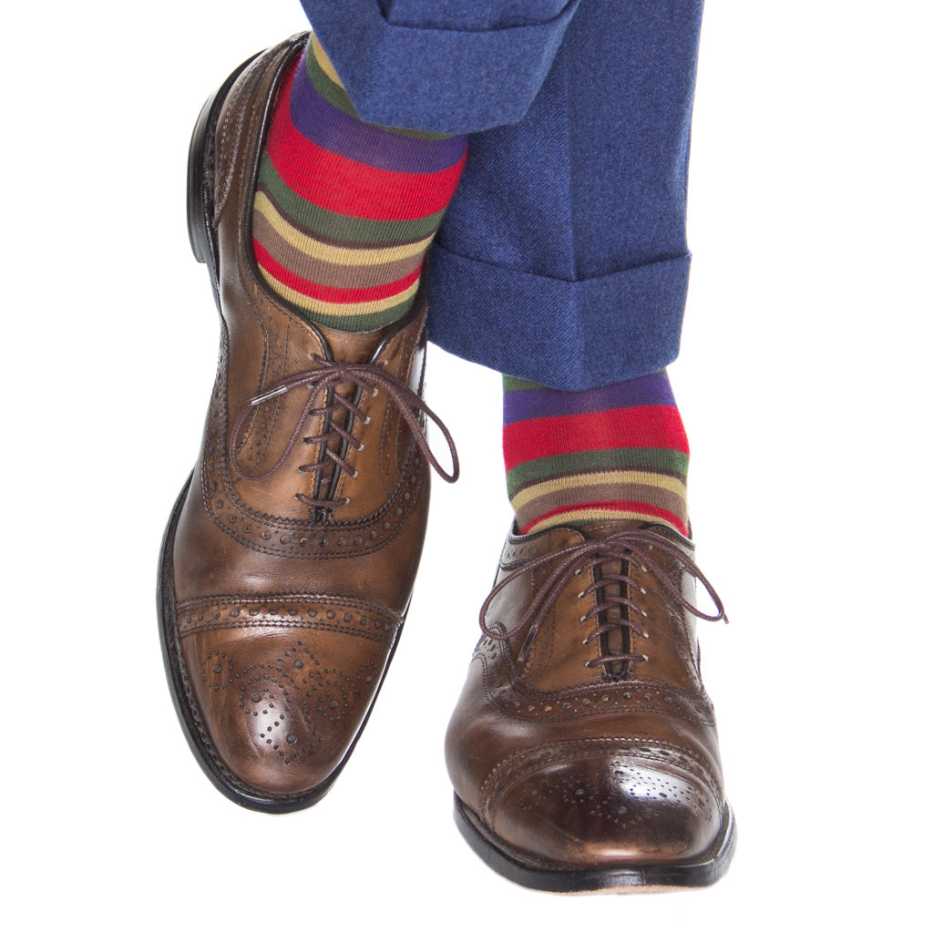 Wool-Stripe-Sock-Made-In-USA
