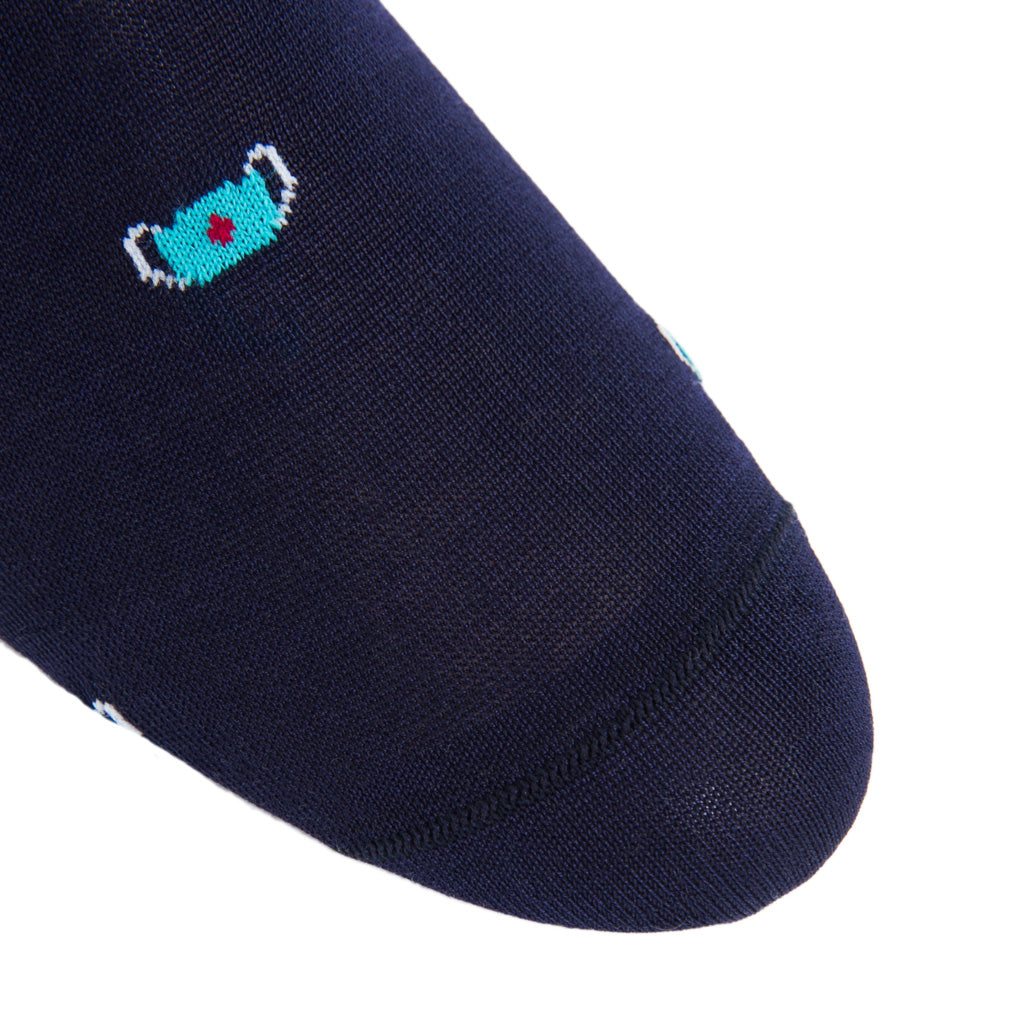 Red-Cross-Navy-Mask-Sock