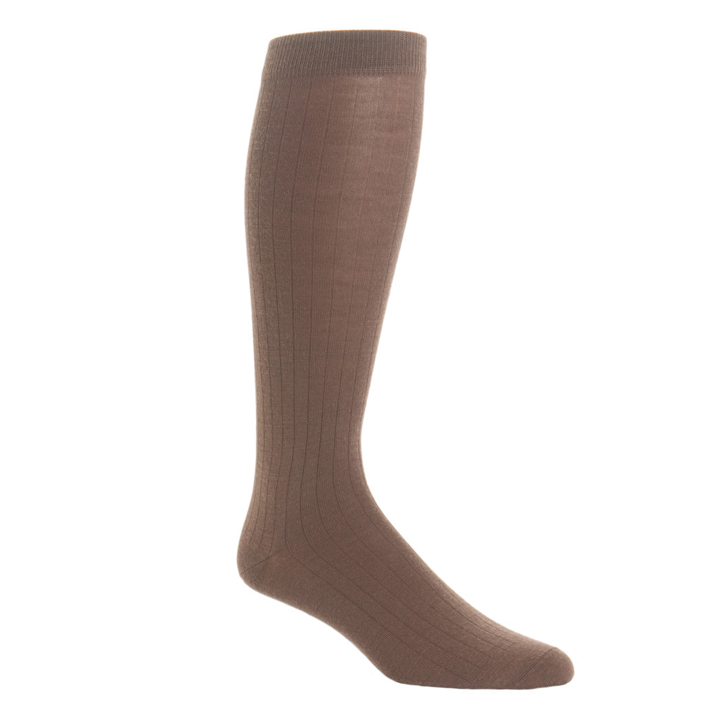 Brown-Ribbed-Wool-Sock-OTC