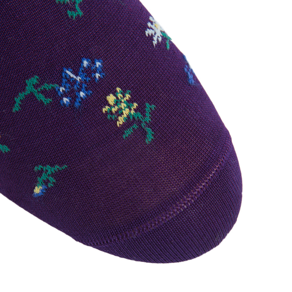 Patterned-Purple-Sock