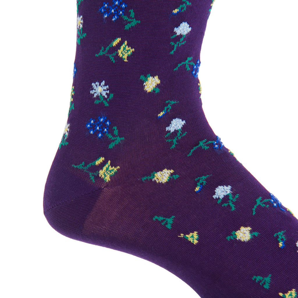 Mid-Calf-Mini-Floral-Sock