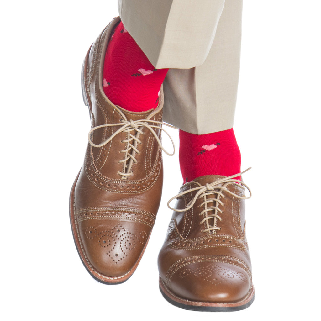 Red-Cotton-Heart-Sock