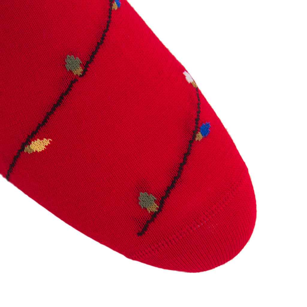 Red-Sock-With-Holiday-Lights-Cotton