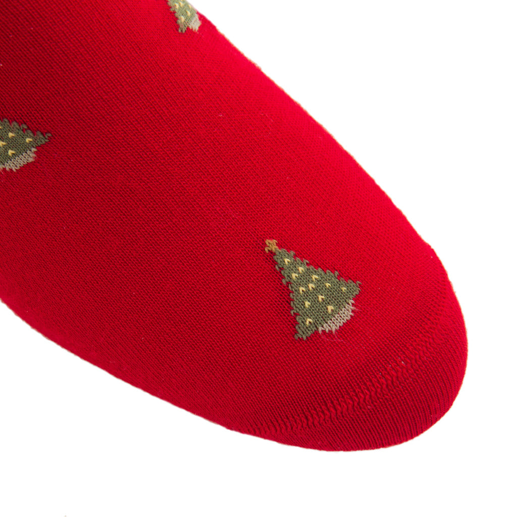 Red-Sock-With-Christmas-Tree-Holiday-Sock