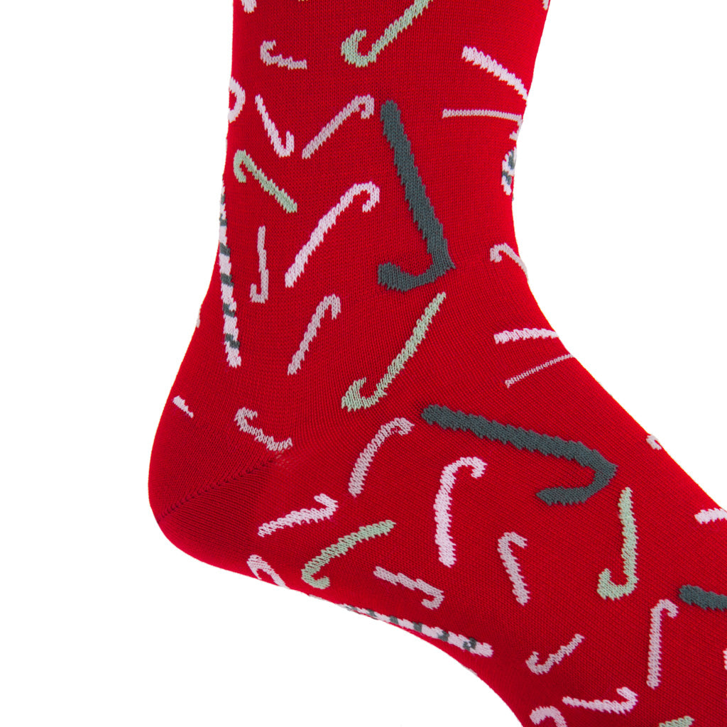 Red-Wool-Candy-Cane-Socks