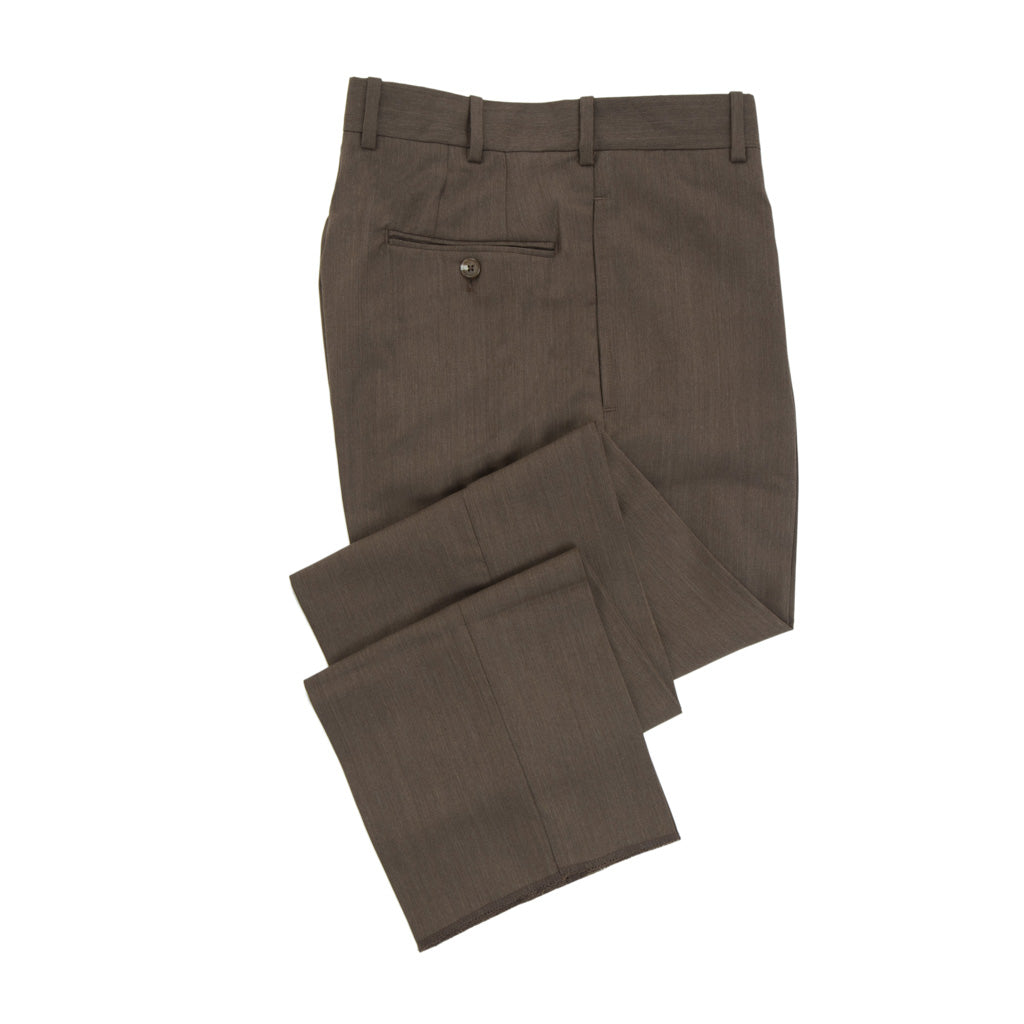 L. Pucci Made in Italy - Brown wool stretch palazzo trousers