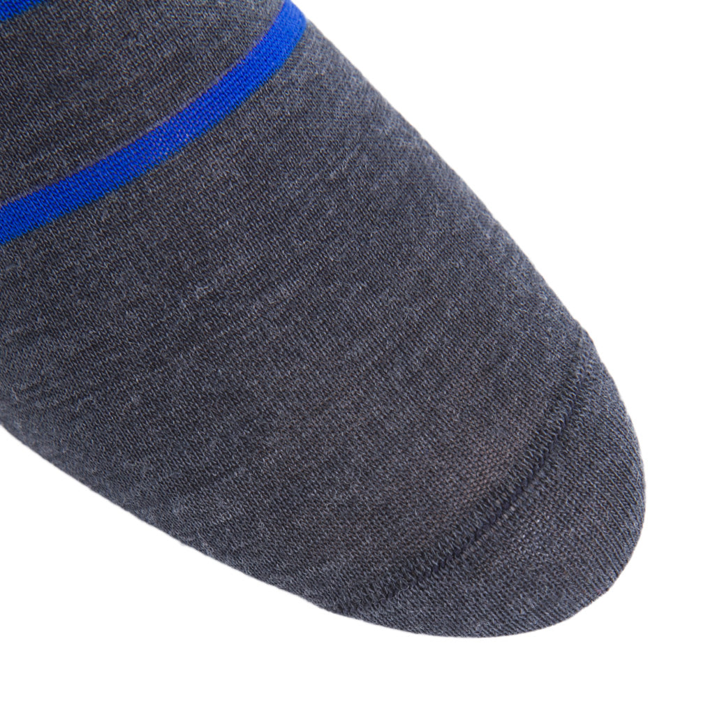 American-Made-Charcoal-BLue-Stripe-Wool-Sock