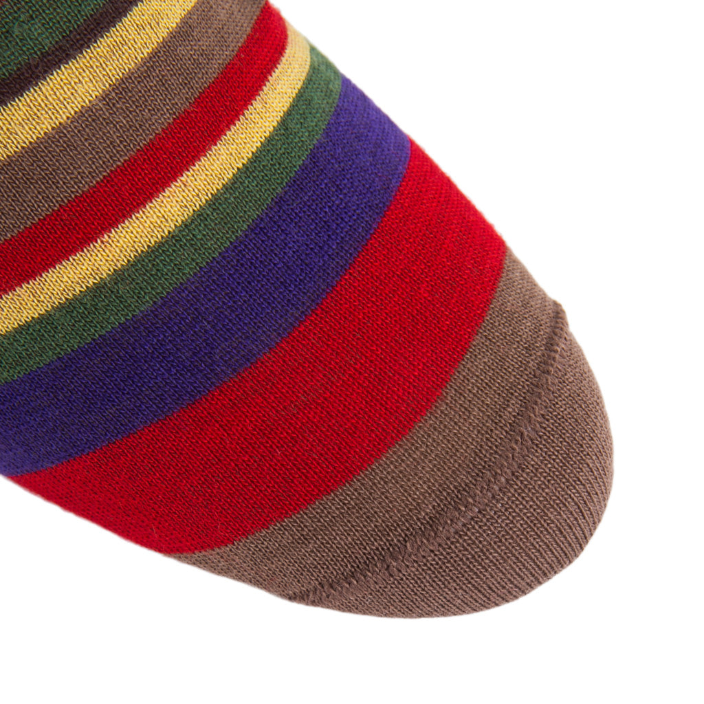 Linked-Toe-Wool-Striped-Sock