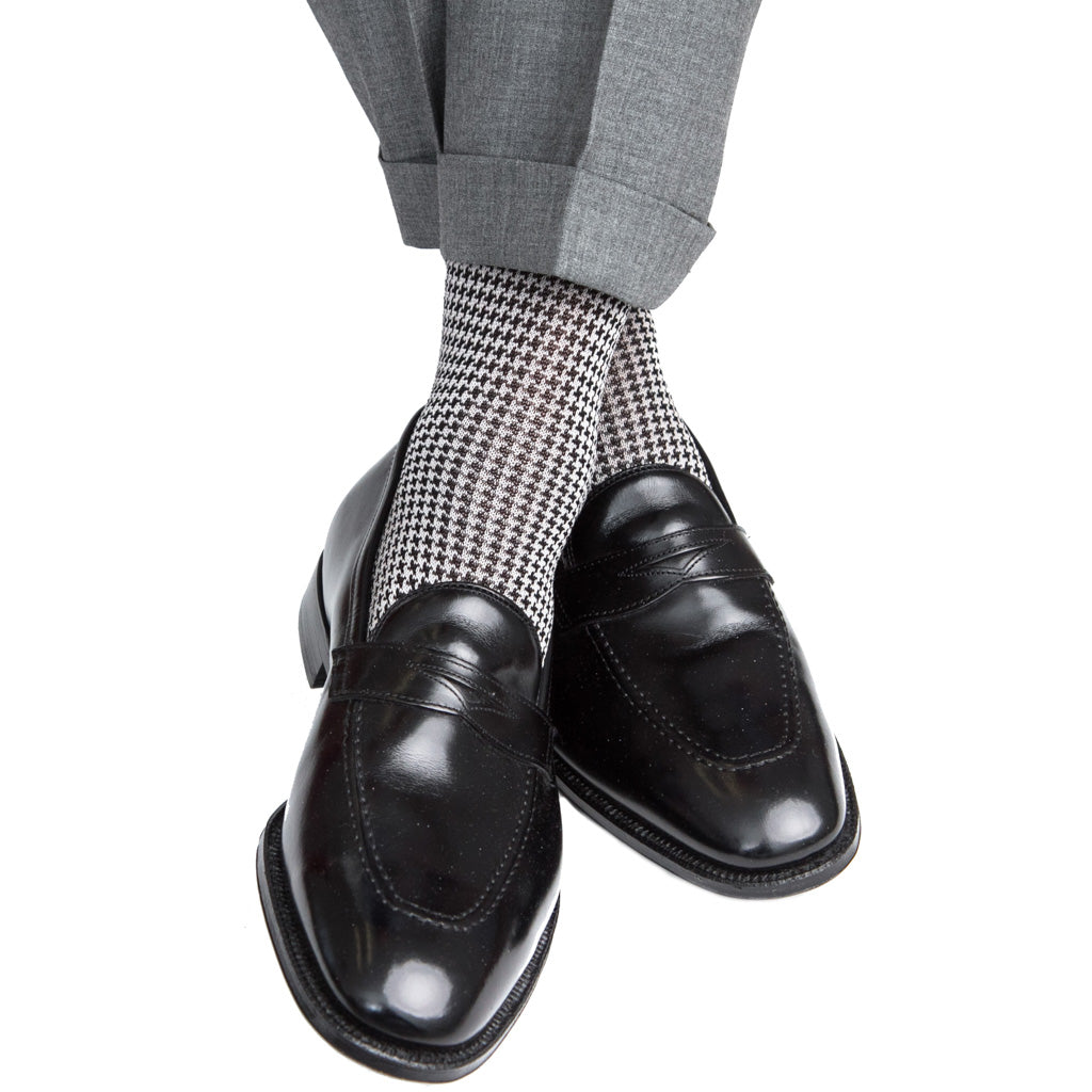 Wool-Houndstooth-Sock