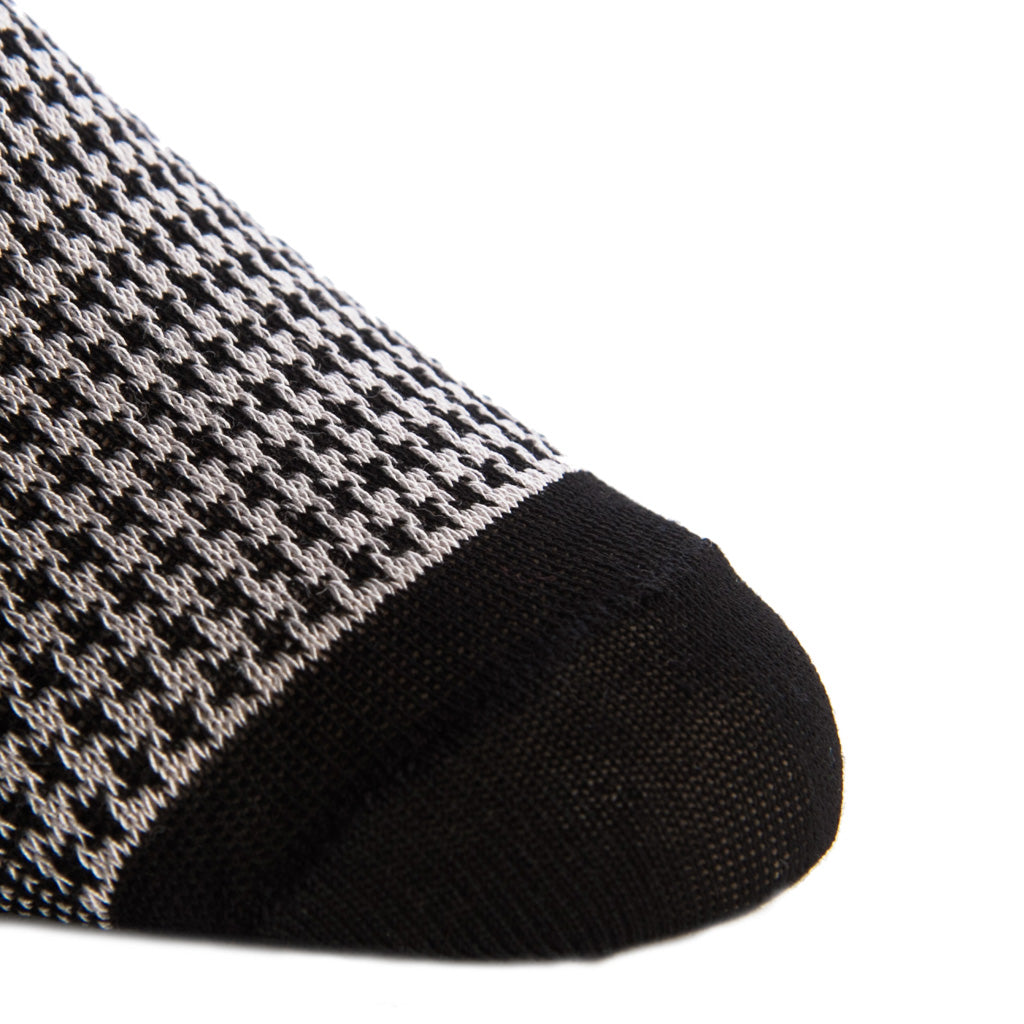 Made-In-America-Black-Ash-Wool-Houndstooth-Sock