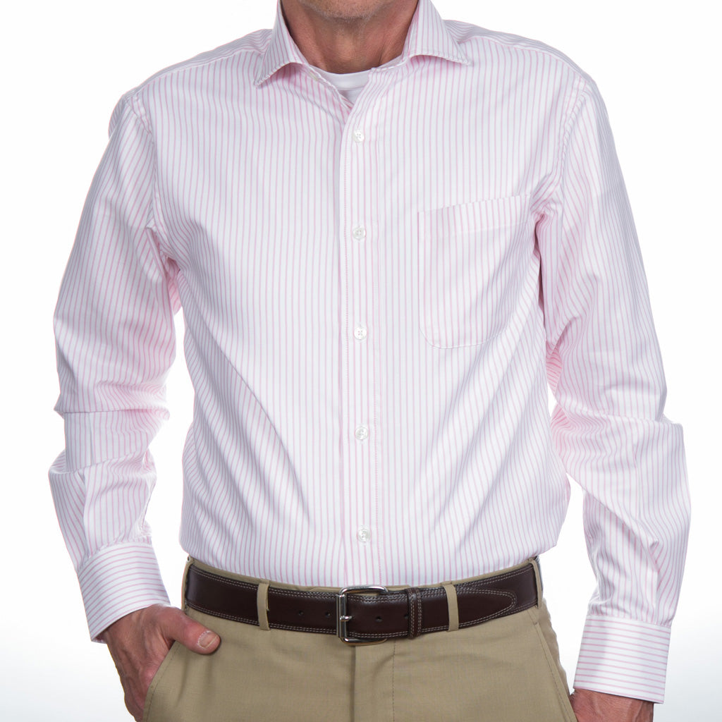 Made-In-USA-Pink-White-Stripe-Cotton-Linen-Shirt