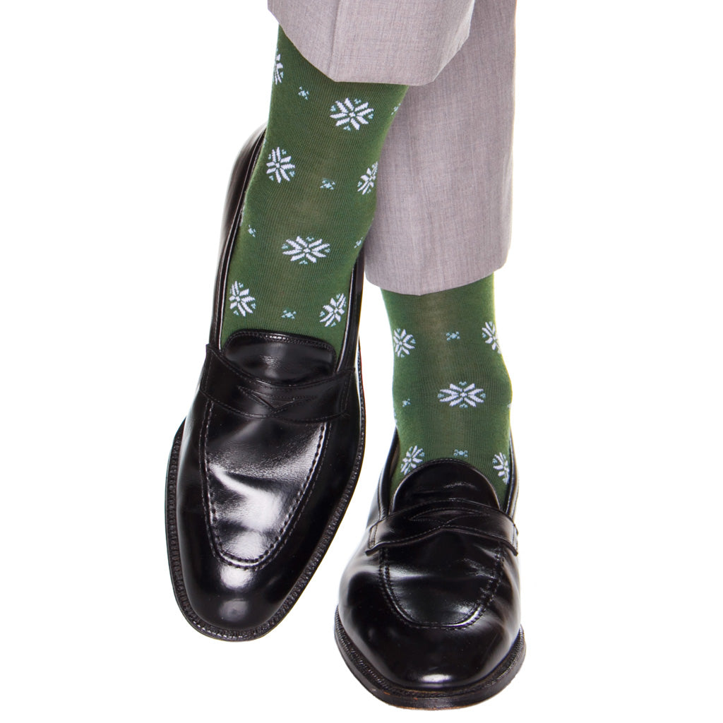 Pine-Green-Snowflake