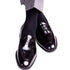 Black Ribbed Sock Fine Merino Wool Linked Toe Mid-Calf - mid-calf - dapper-classics 