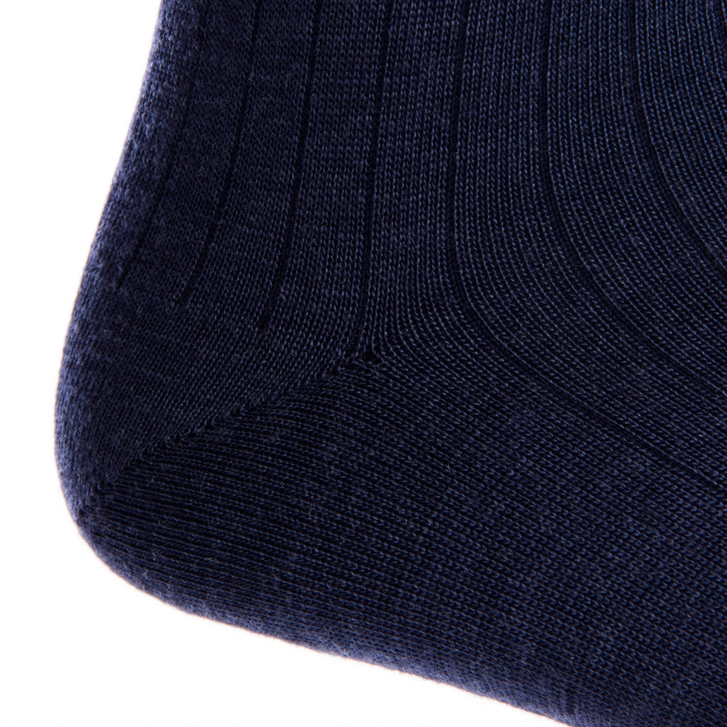 thin wool dress socks Mens navy light weight wool dress socks