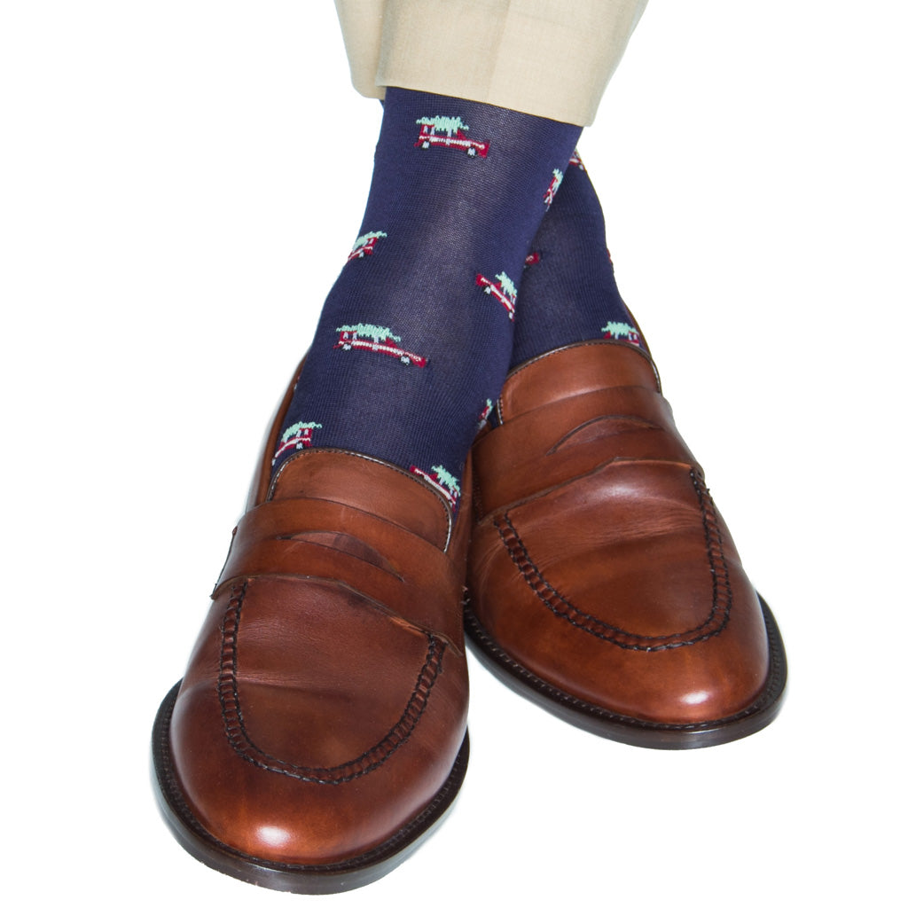 over-the-calf holiday sock cotton