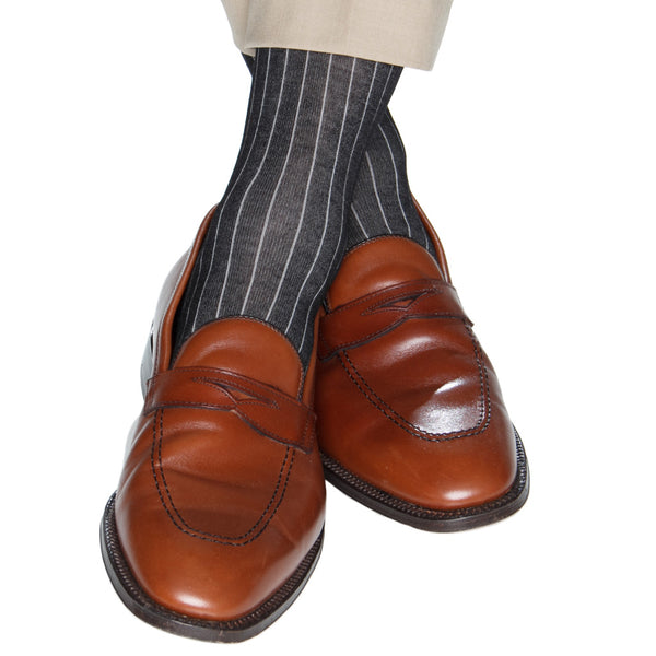 Mens formal Black dress socks over the calf