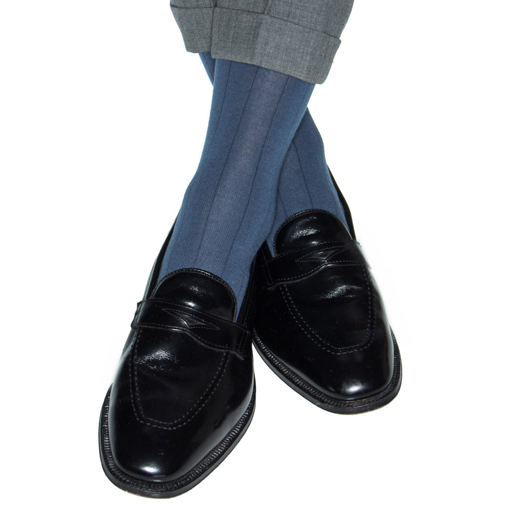 Slate-Cashmere-Sock