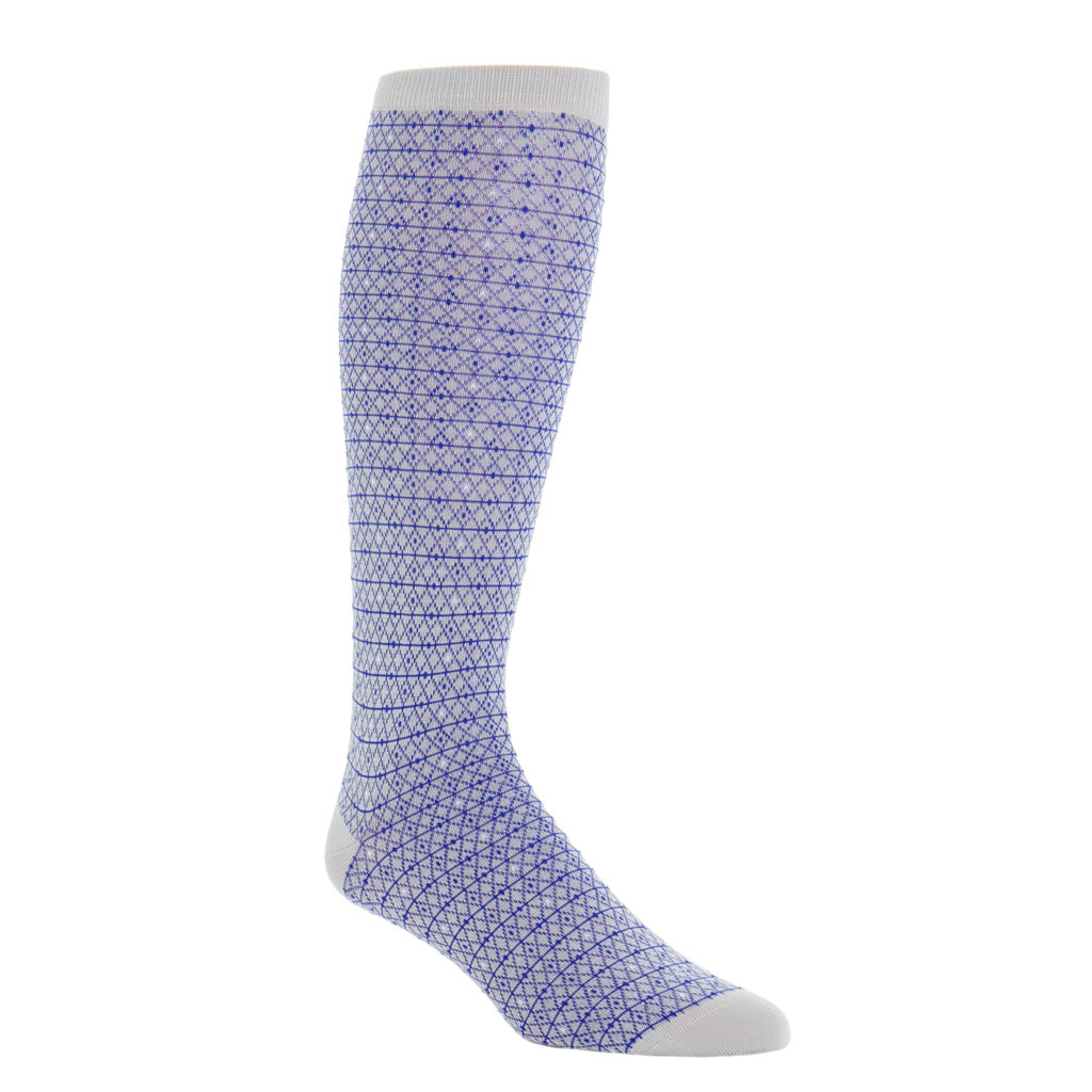 Ash-Clematis-Blue-White-Diamond-Marquis-Cotton-Sock