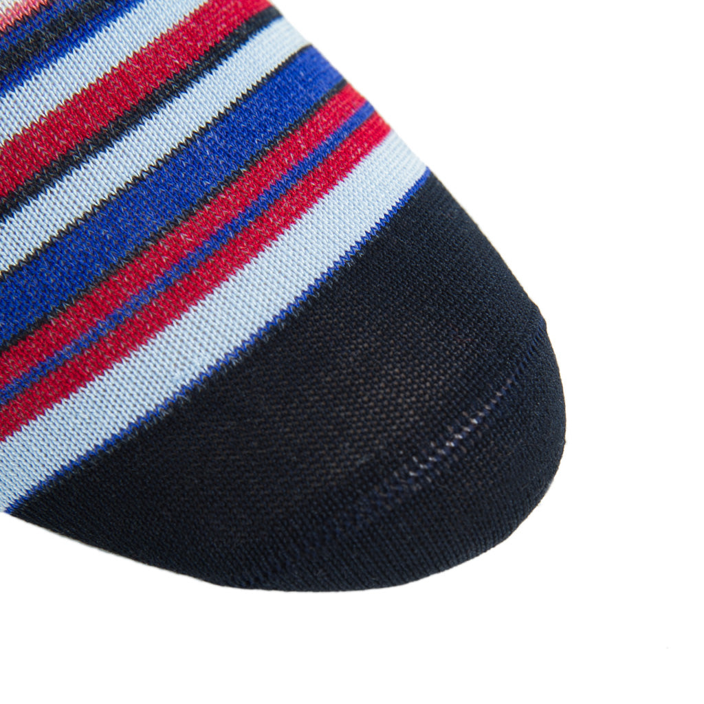 Navy-Red-White-Socks