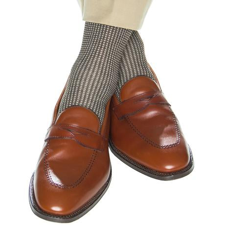 Brown-Taupe-Box-Wool-Sock