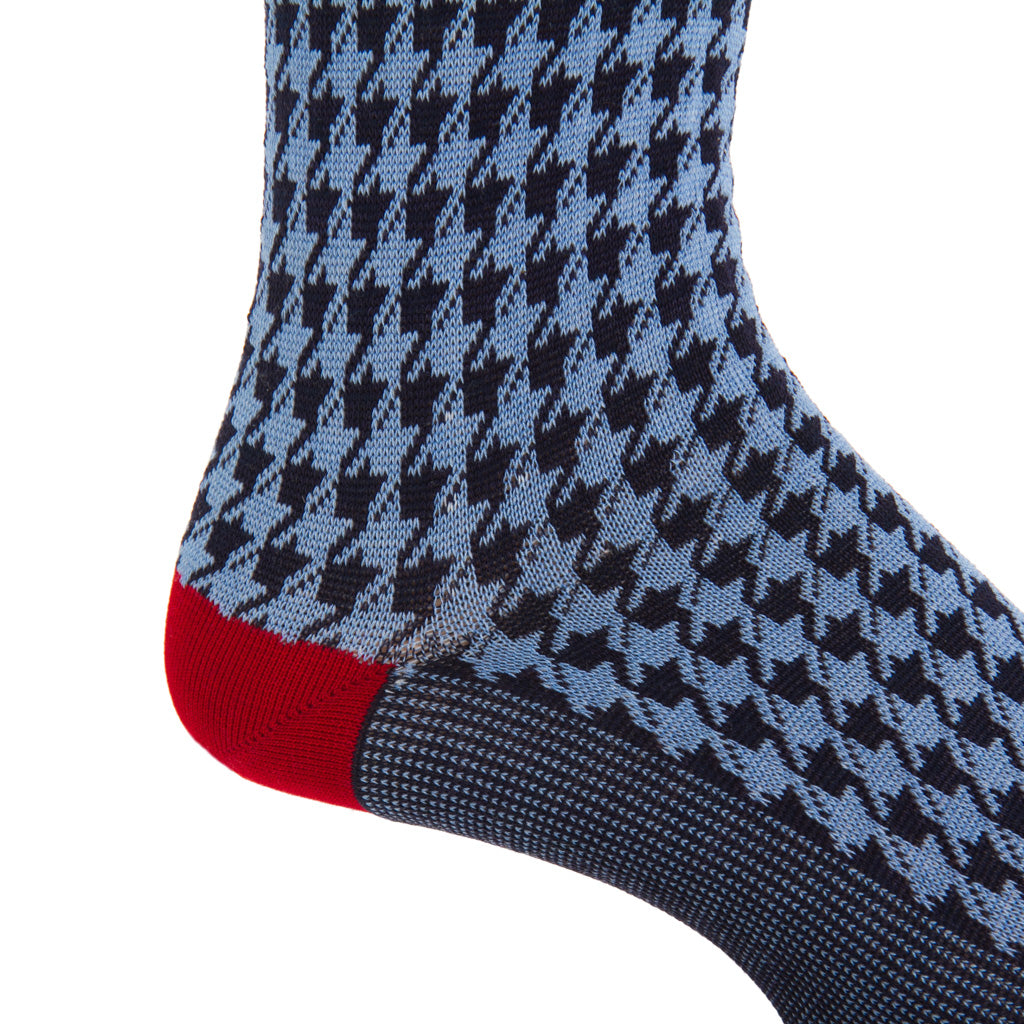 Blue-Houndstooth