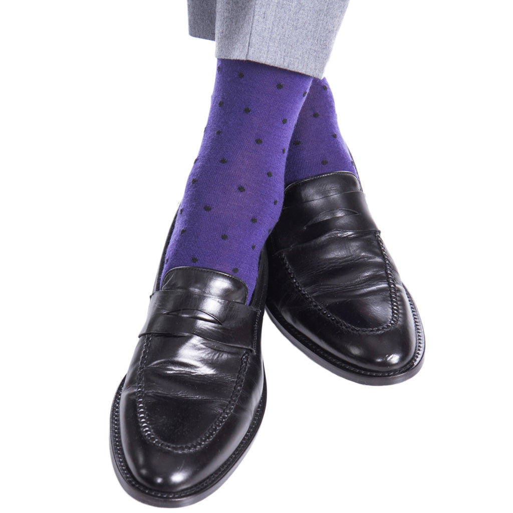 Mens-Purple-Sock