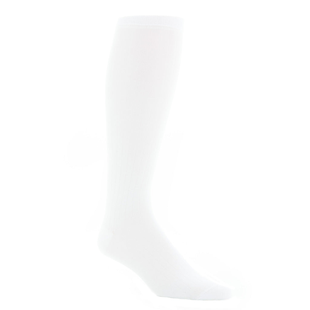 White-Solid-Sock