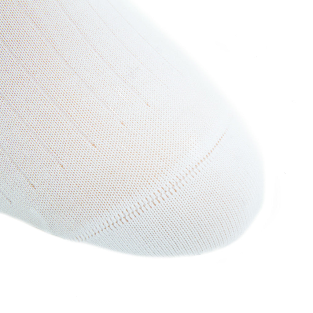 White-Solid-Sock