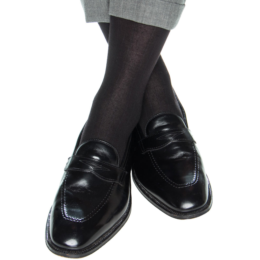 Black-Solid-Cashmere-Sock