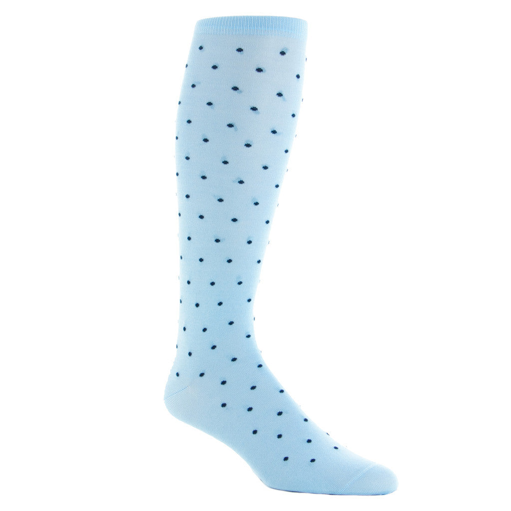 Men's blue socks with polka dots Men's blue socks with polka dots