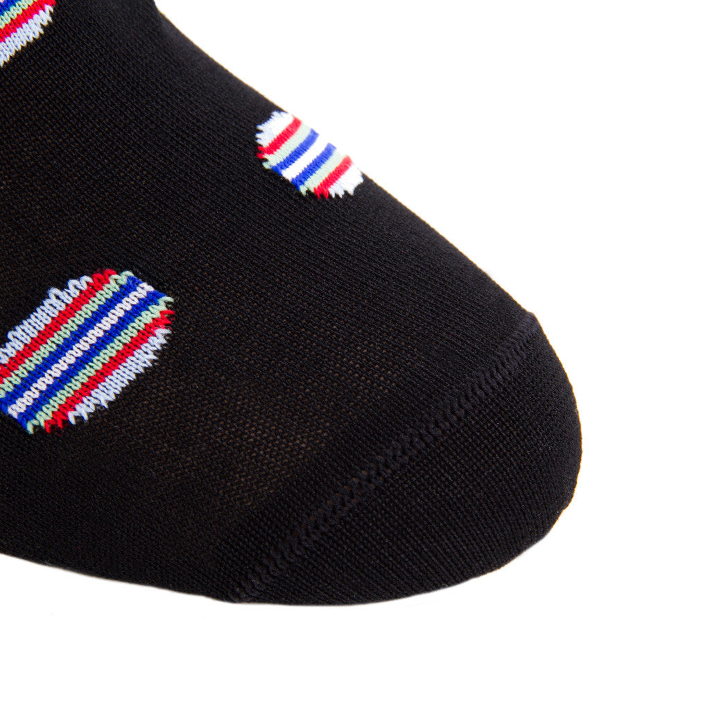 Black-Large-Dot-Mid-Calf-Sock