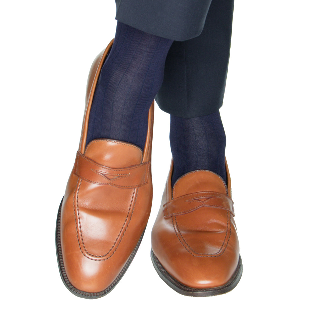 navy-sock