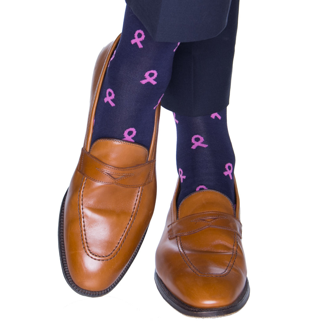 Cancer-Ribbon-Sock