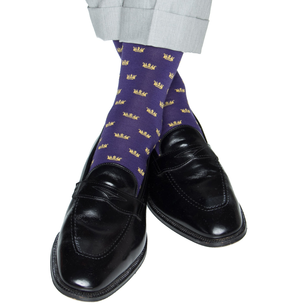 Purple-Crown-Sock