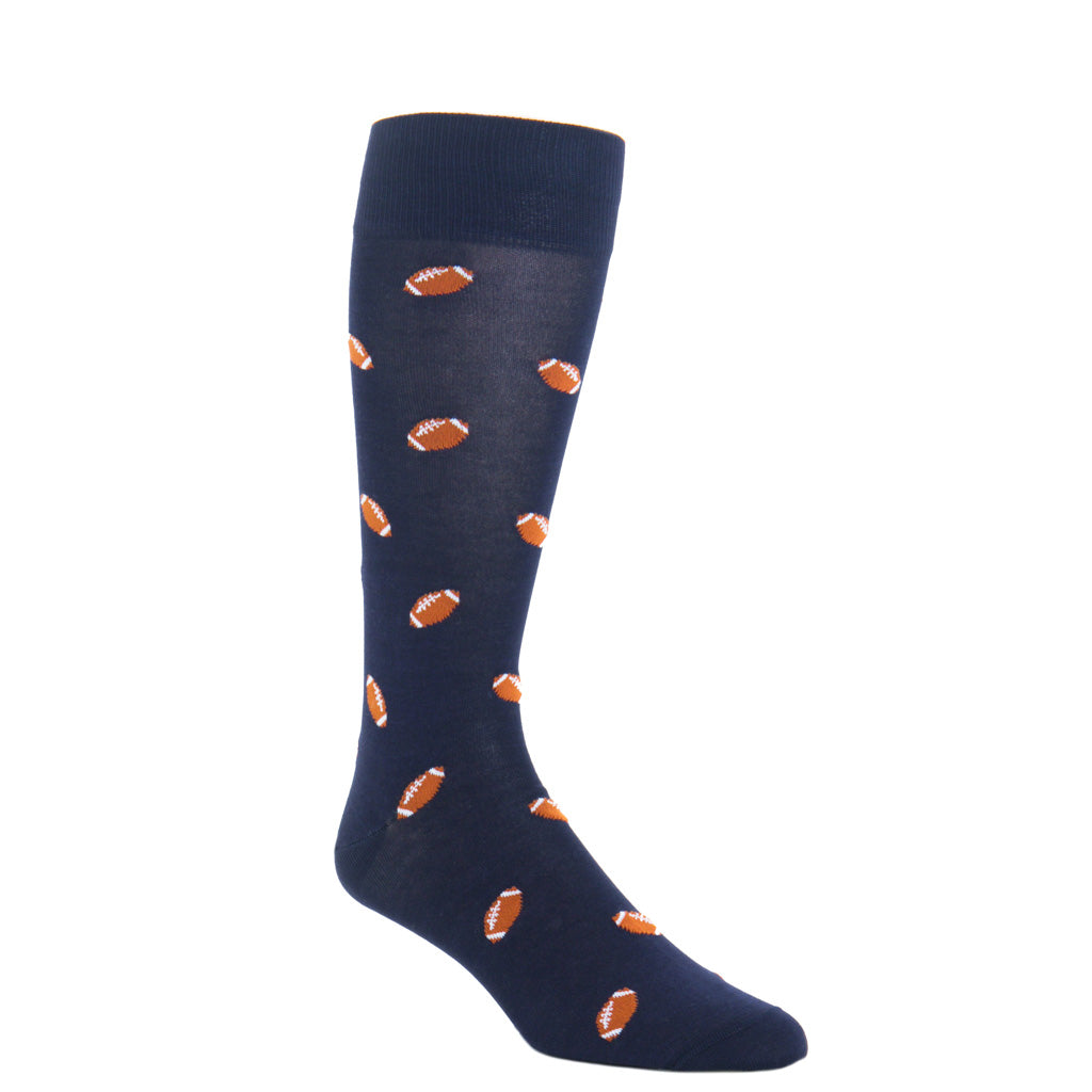 Navy-Football-Sock