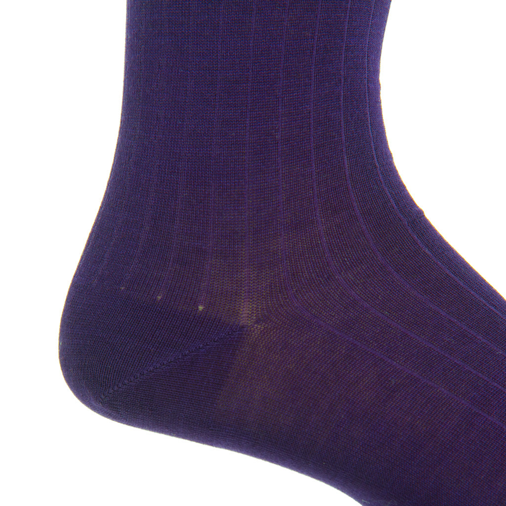 Purple-Solid-Sock